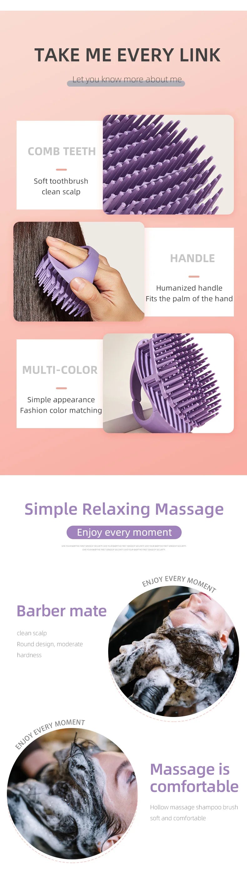 Silicone Scalp Massager Brush