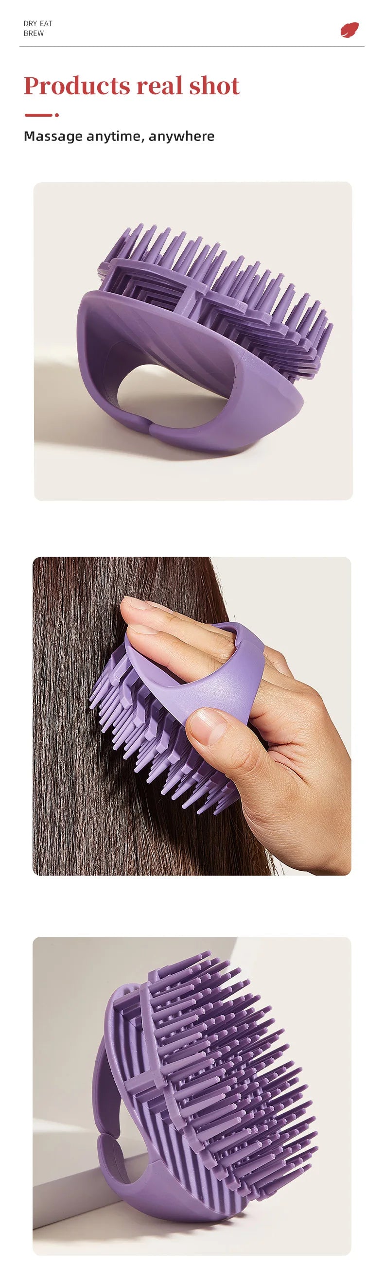 Silicone Scalp Massager Brush