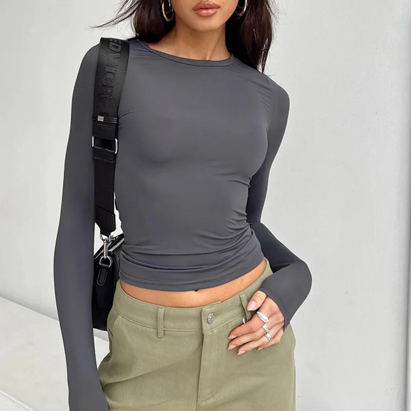 Women's Slim Long-Sleeve Top