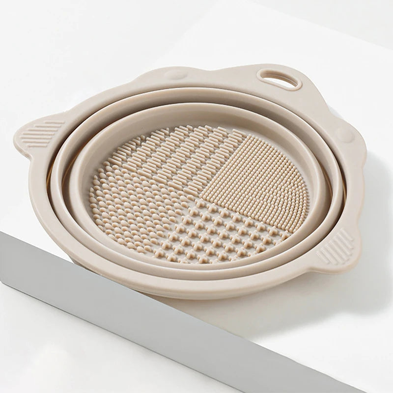 Brush and Sponge Cleaning Bowl