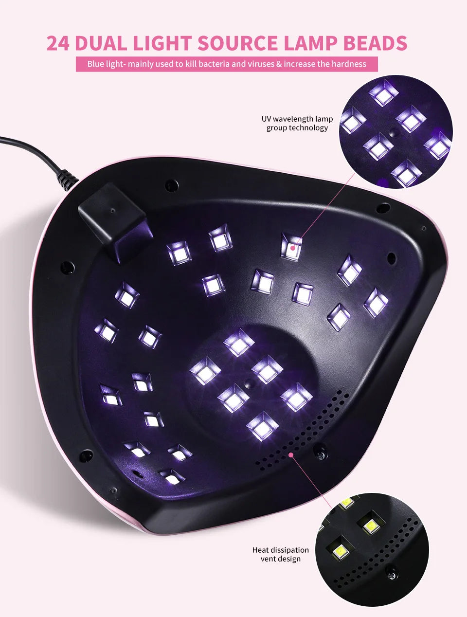 GattaBeauty 24 LED UV Nail Lamp