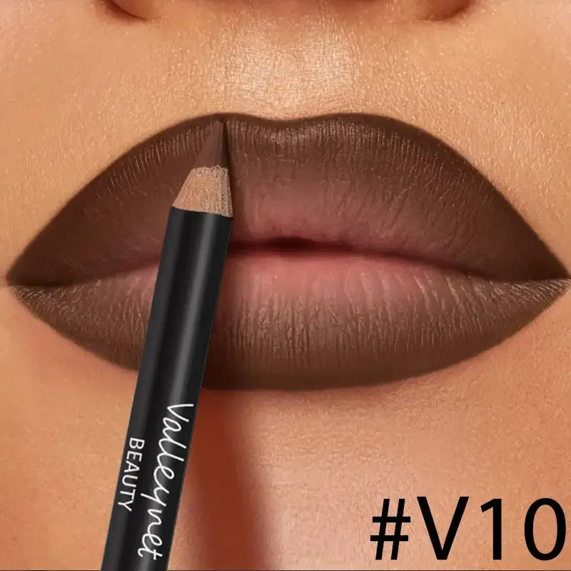 4-Piece Matte Lip Kit – Lip Liners & Lip Glaze