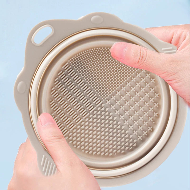 Brush and Sponge Cleaning Bowl