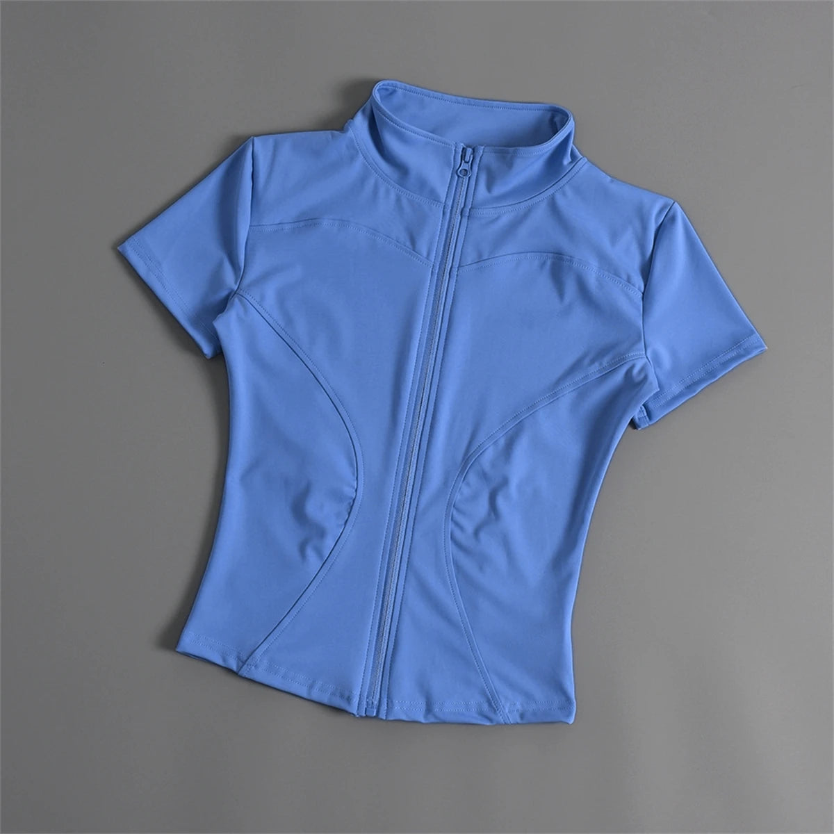 Women's Zip-Up Active Top – Short Sleeve