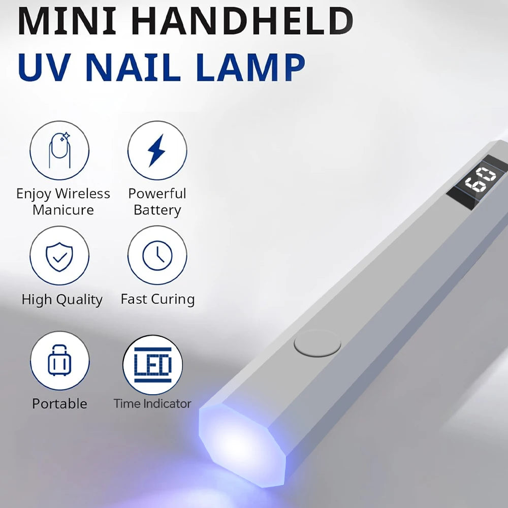 GattaBeauty™ Fold & Glow – Mini Lâmpada UV para Unhas